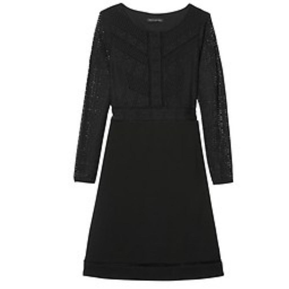 Banana Republic Lace Fit-and-Flare Dress Sz 2